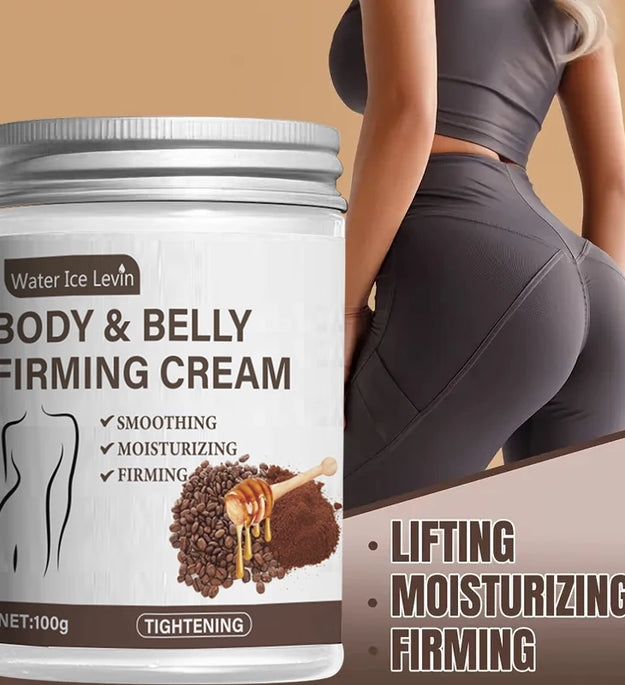 Caffeine Collagen Firming Cream - 100g Contains Caffeine and Coconut Oil, Rich in Vitamin E, Unscented, Tightens and Lifts the Abdomen, Thighs, Buttocks, Arms, All Skin Types, Hypoallergenic, Whitening Effect