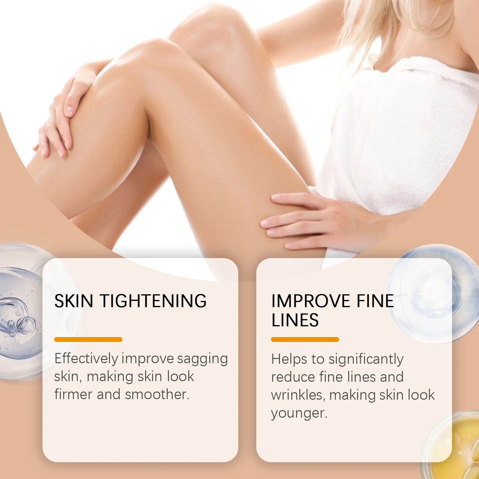 Bee Venom Cream for Body Multi Lifting Reduce Sagging Skin Anti Wrinkle Shaping S Curved Fat Firming Buttock Body Massage Lotion