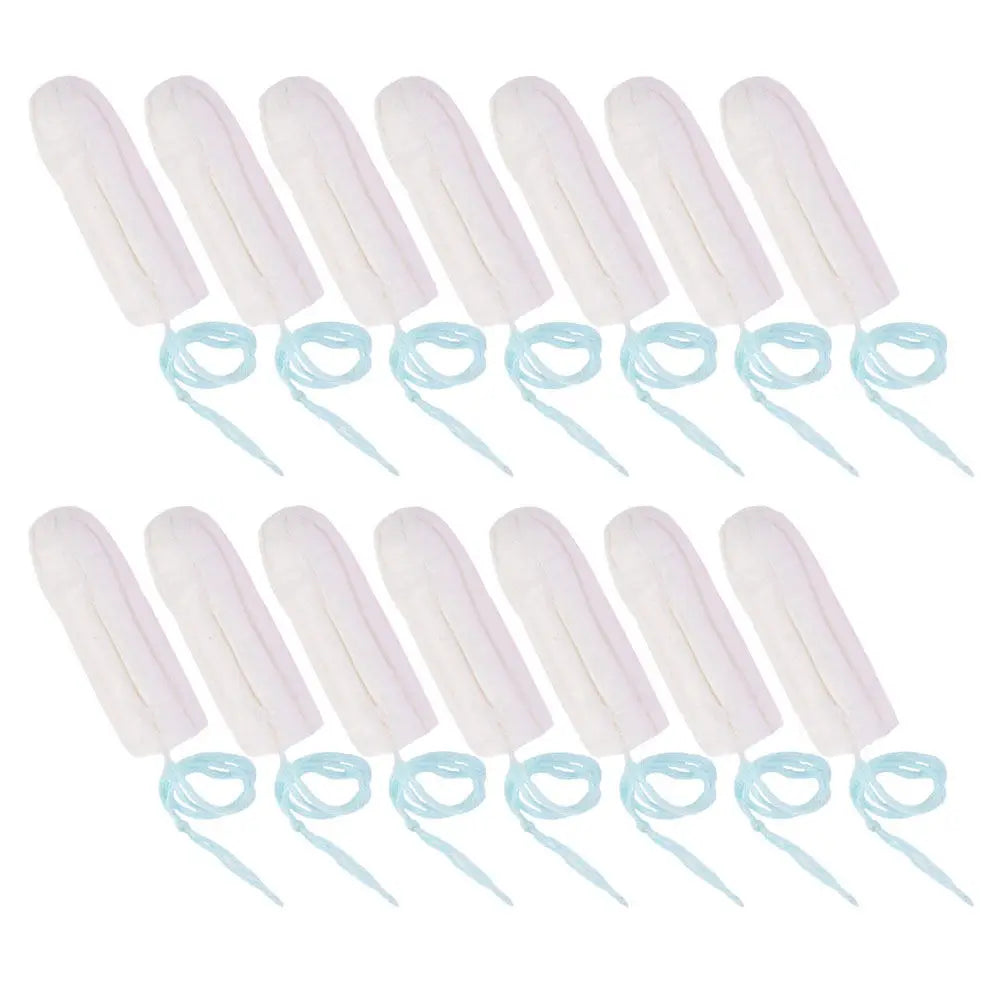 50Pcs Female Sanitary Tampons One-Time Disposable with Finger Push-in Cotton Material Travel Friendly Period Care Soft