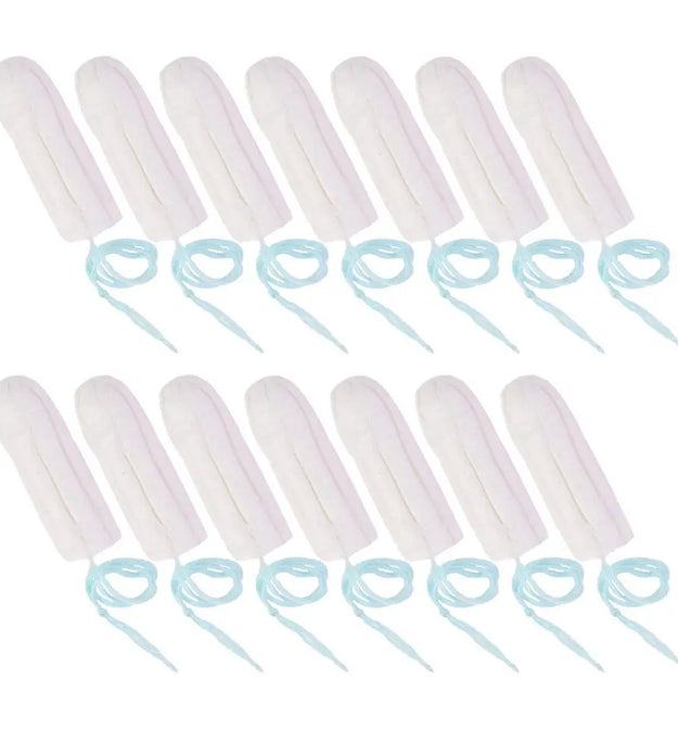 50Pcs Female Sanitary Tampons One-Time Disposable with Finger Push-in Cotton Material Travel Friendly Period Care Soft
