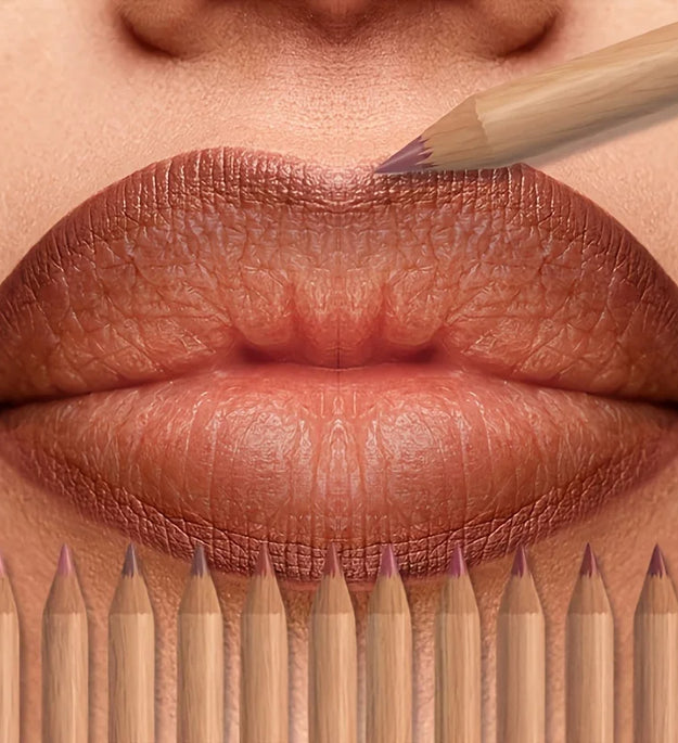 6pcs Velvet Matte Lip Liner Set - Long-Lasting Versatile Shades Longlasting Lip Makeup Berry, Brown, Pink Lip Pencil