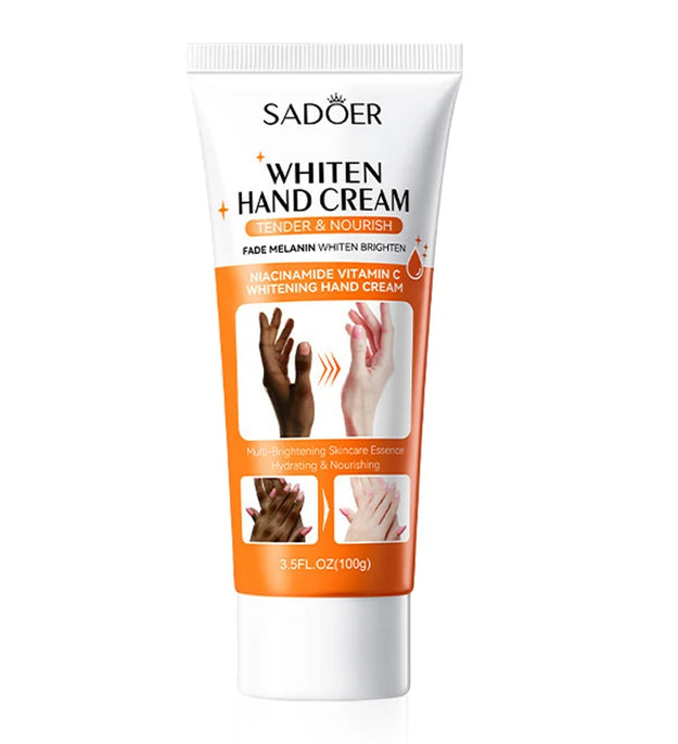 SADOER 100g Moisturizing Hand Cream Tender Nourish Non Greasy Brightening Hydrating Beauty Hands Skin Care Products