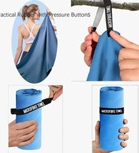 Ultra-Absorbent Microfiber Towel for Sports & Outdoor Activities - Quick-Drying, Compact - BlissFully