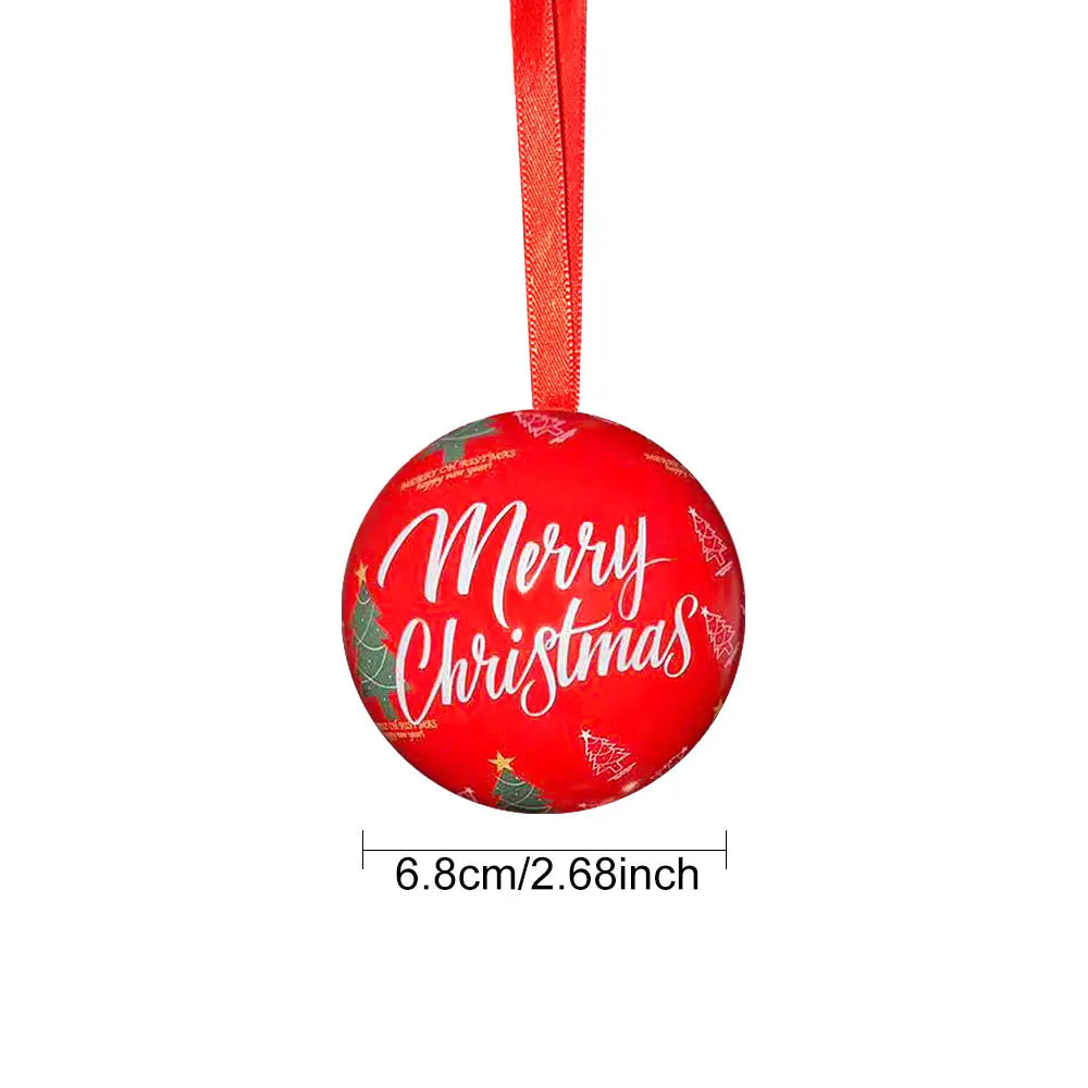 POPFEEL Christmas Makeup Ball - Includes Eyeshadow, Blush, Lipstick, Nail Polish, Puff, and Festive Tree Ornament - Perfect Gift