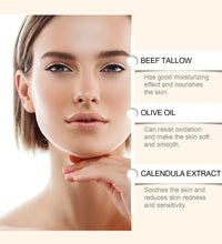 WoodSleep Beef Tallow Paste Deeply Moisturizer Brightening Wrinkle Remover Grass Fed Tallow Wild Honey Face Body Cream Skin Car - BlissFully