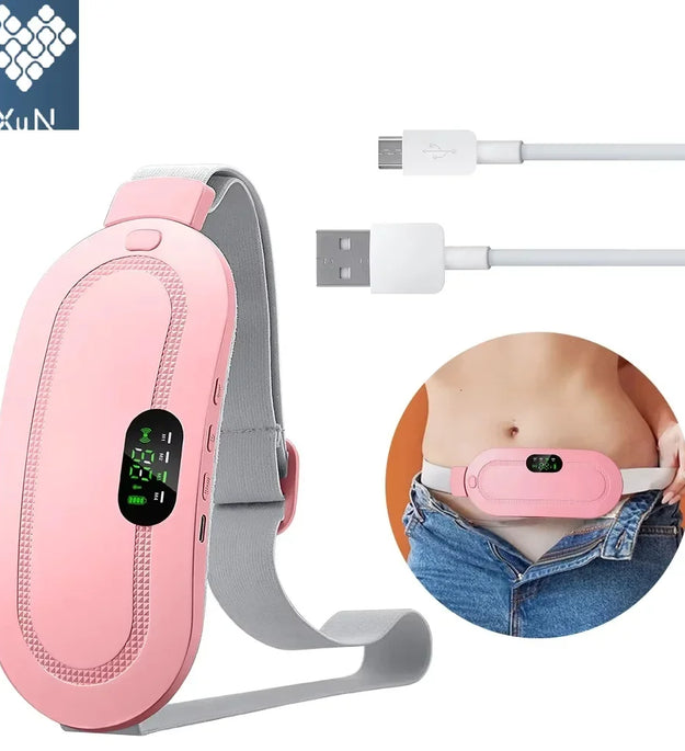 Portable Heated Massage Warming Palace Belt Intelligent Heating Waist Device for Girls Menstrual Period Auntie