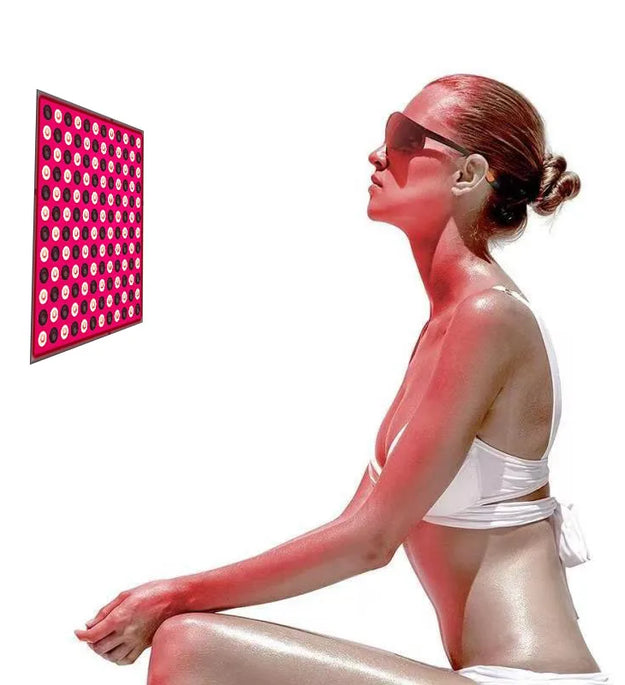 LED red panel light facial anti-aging skin care beauty 144 LED light body physiotherapy tools yoga relaxation lamp - BlissFully
