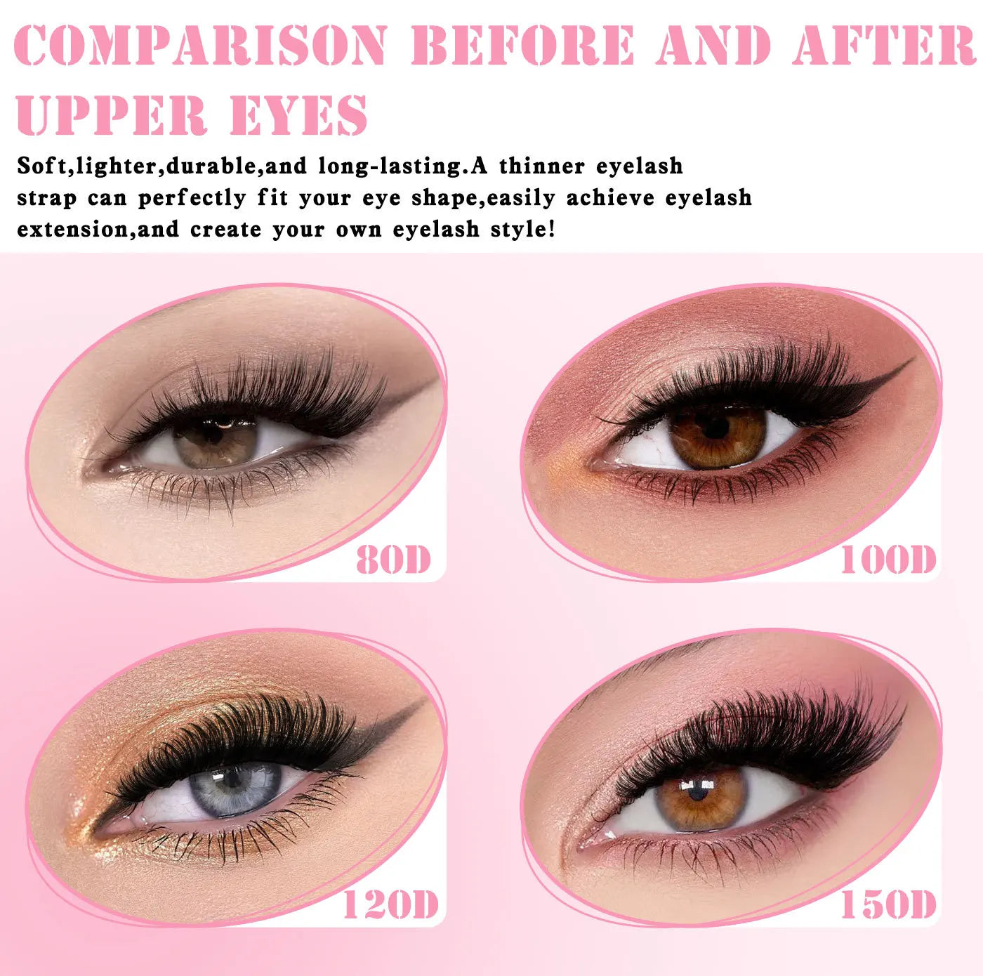 MJ 640pcs 30D/40D/50D/60D Individual Lashes Book Clusters Extensions False Eyelash DIY at Home Cluster Eyelash Extensions Makeup