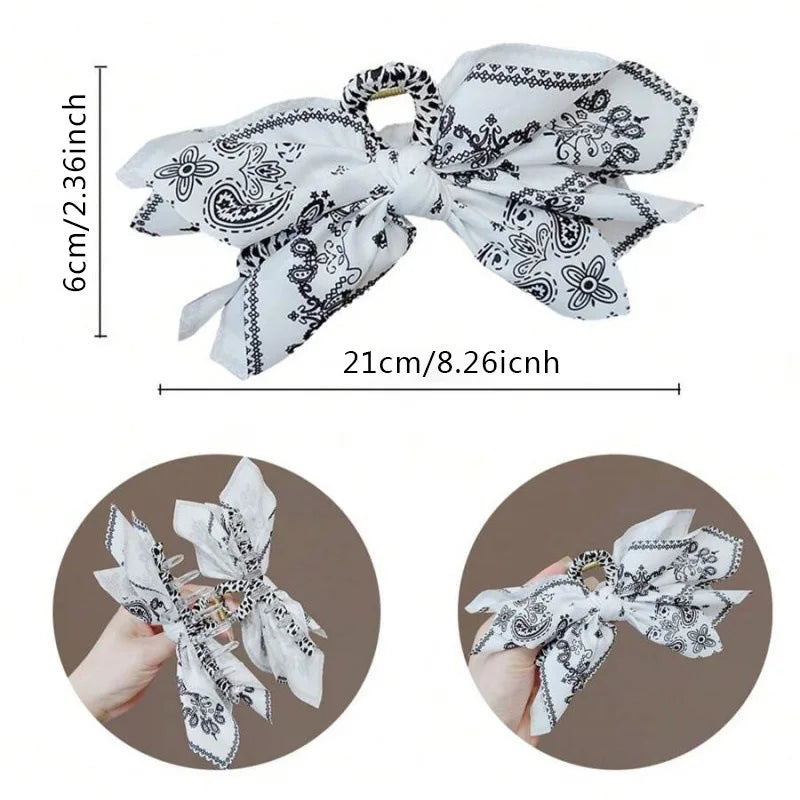 1pc new double-sided cashew flower love grabbing clip butterfly knot hair clip summer vacation shark clip fashion - BlissFully