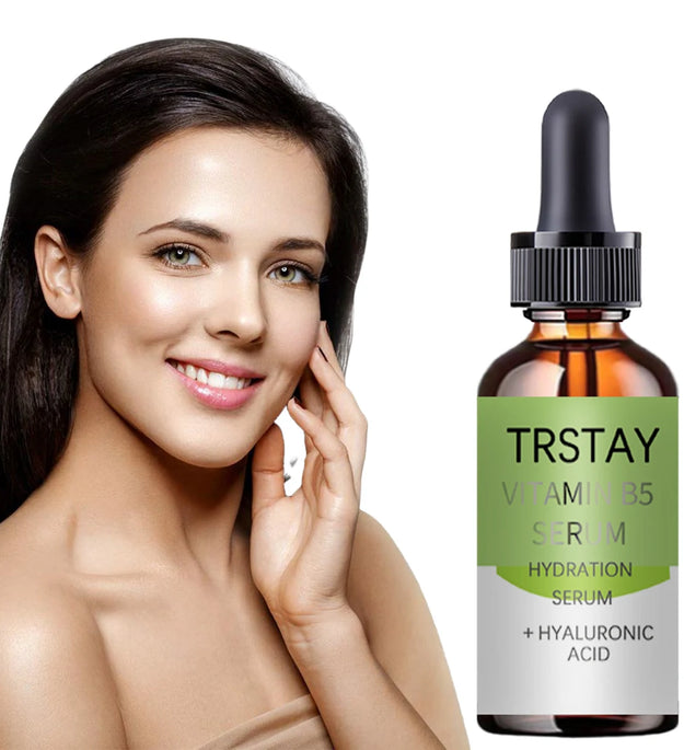 Vitamin B5 Face Serum Smooth Moisturizing Repair Dry Skin Aloe Soothe Pores Shrink Firming Hydrating Oil Control Facial Essence - BlissFully