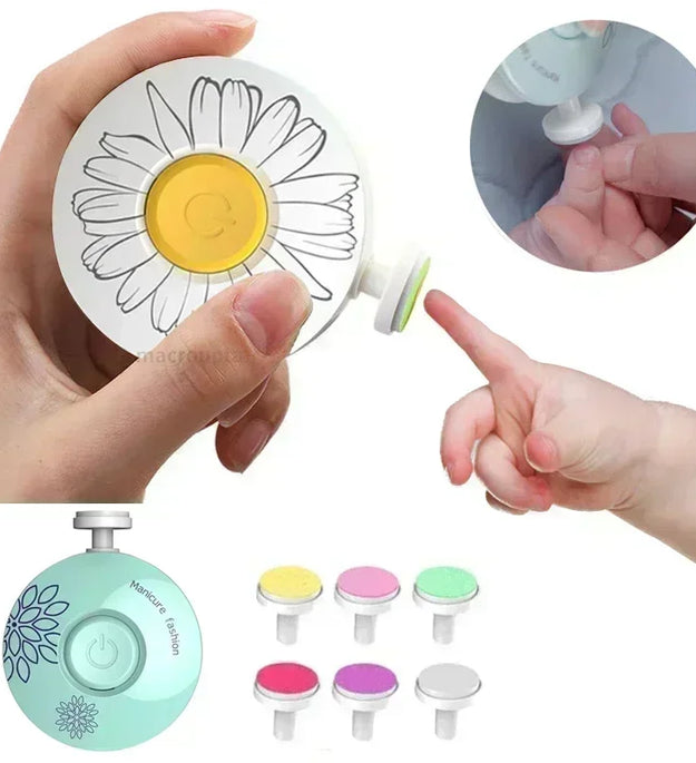 Electric Baby Nail Trimmer Baby Items Kid Nail Polisher Tool Care Kit Easy To Trim Nail File Newborn Baby Things Bebe Accessorie