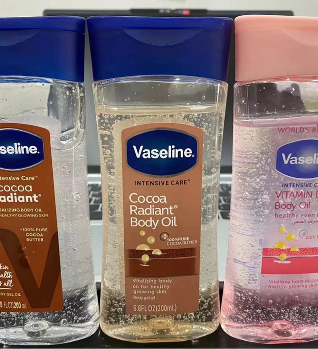 Vaselin Body Care Oil Brightens Skin Tone Improves Dull and Dry Skin Deeply Nourishes and Moisturizes Body Gel Oil 200ml