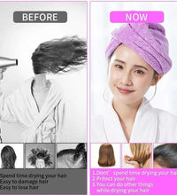 Hair Towel Wrap Fast Dry Hair Towel Super Absorbent Microfiber Coral Velvet Hair Drying Towel Quick Dry Hair Turban - BlissFully