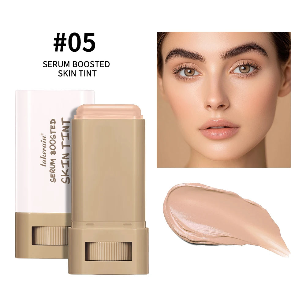 Skin Tint Stick Waterproof Nourishing Solid Tinted Serum Foundation Skin Tint Balm Face Tinted Face Contour Stick Makeup - BlissFully