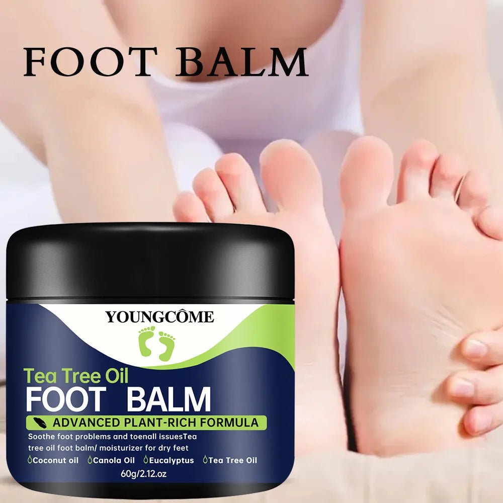 Tea Tree Oil Foot Cream  Repairs Cracked Feet Deeply Moisturizes and Nourishes Dry Rough Skin,Softens Hard Skin