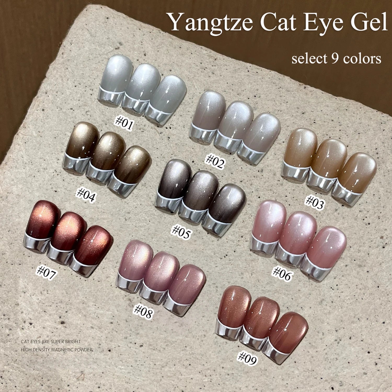 1-21pcs WS Japanese style Sparkling White Gel Nail Polish Fine Sparkling Pink Glitter Cat Eye Nail Gel Nail Art Home DIY