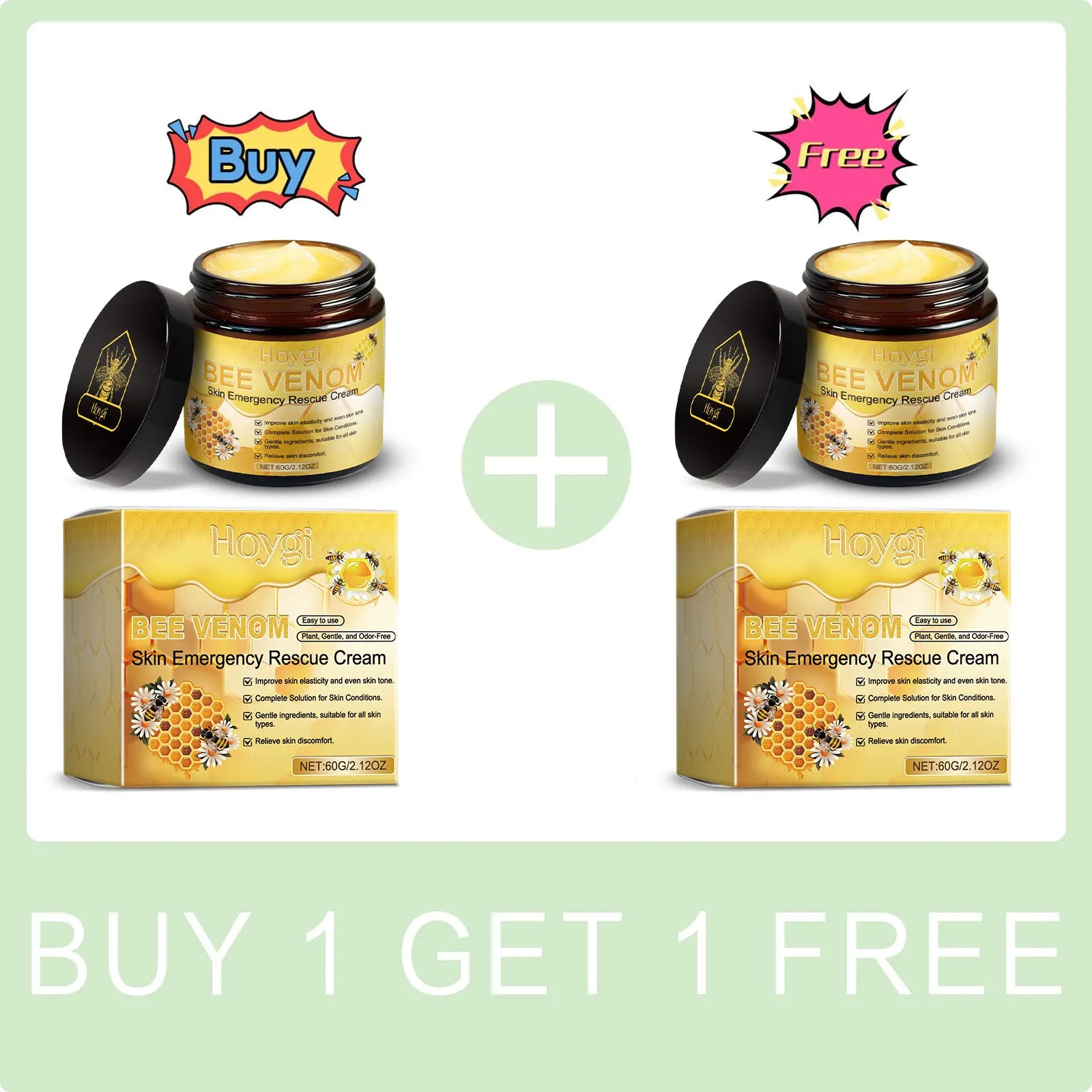 Bee Venom Cream Relieves Redness Repair Damage Skin Strengthens Skin Barrier Deep Moisturizing Skin Care Nourishing Body Cream - BlissFully