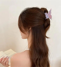 Super Fairy Three-Dimensional Butterfly Half-Tied Hair Back Of The Head Acetate Clip Hair Accessories For Women - BlissFully