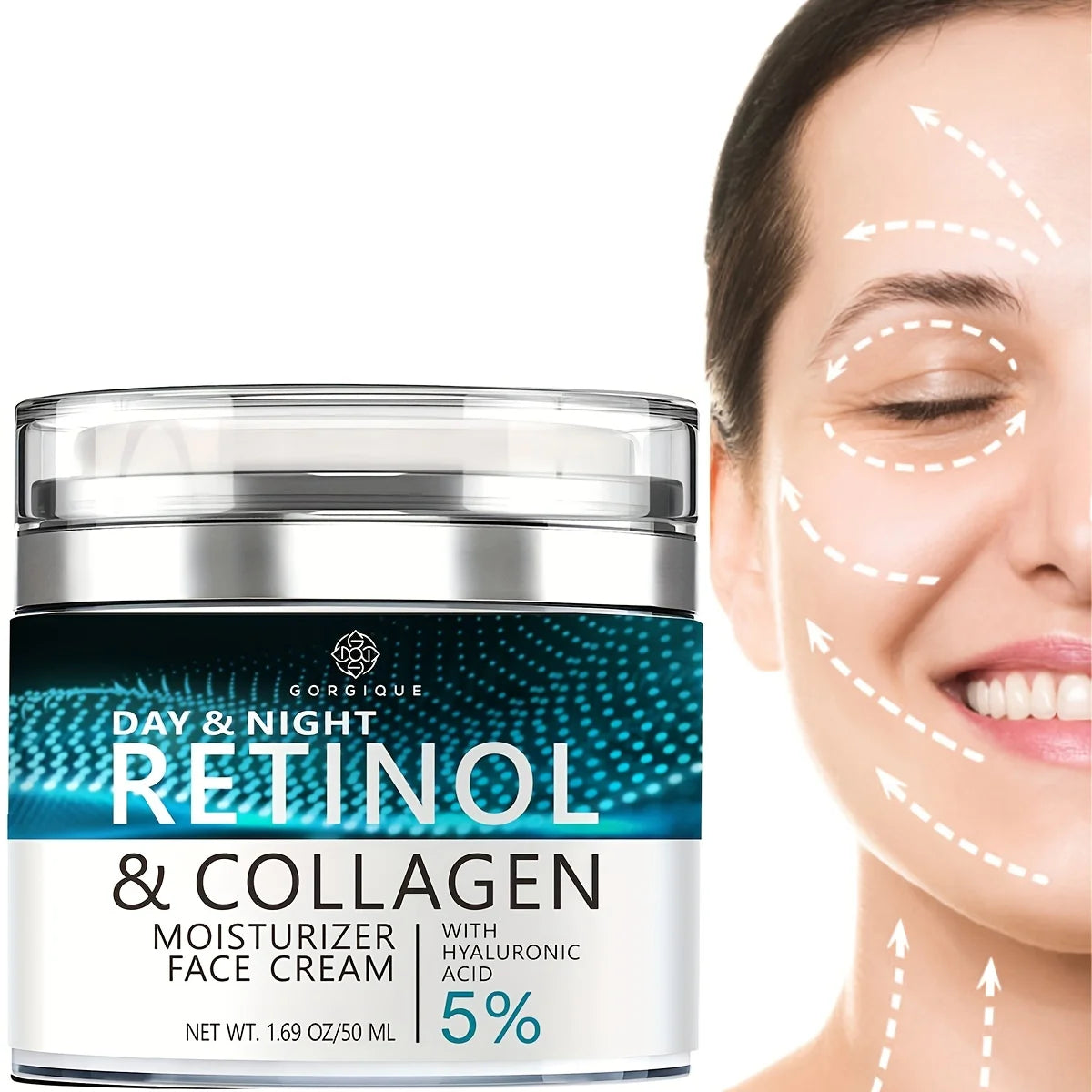 Face Moisturizer Retinol Cream - Day & Night Anti Aging Moisturizing Cream - BlissFully