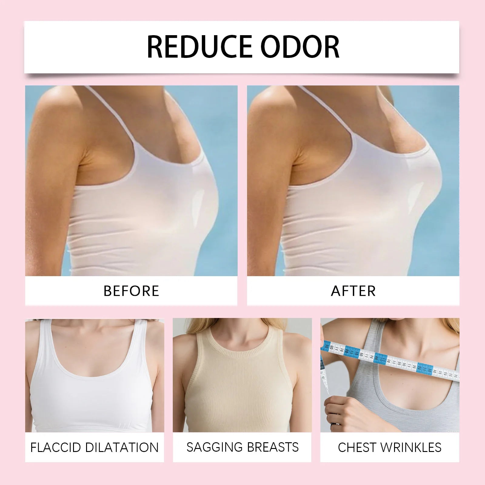 Bust Firming Cream with Retinol & Panthenol Lifting & Moisturizing Chest Treatment Improves Skin Elasticity & Hydration Night