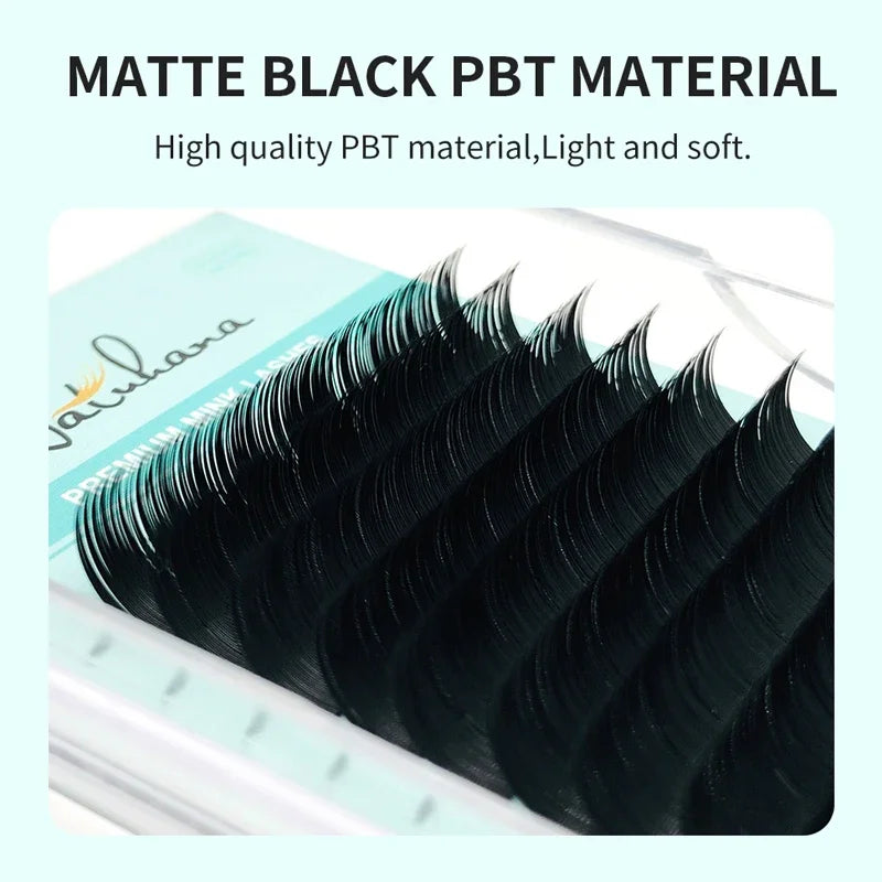 NATUHANA Personal False Eyelashes, Natural PBT Eyelash Extension, Synthetic Eyelashes, Cosmetic Supplies, B, C,D, Curl Eyelashes
