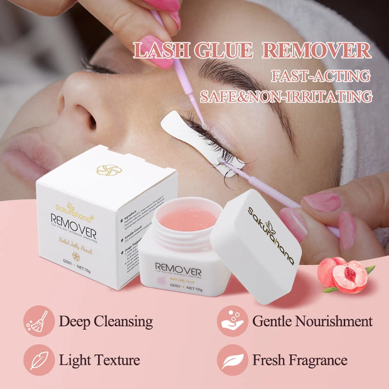 SAKURAHANA Eyelash Glue Remover Remover Gel Cream Korea Professional No Stimulation Remover Makeup Lash Glue Remover Cream