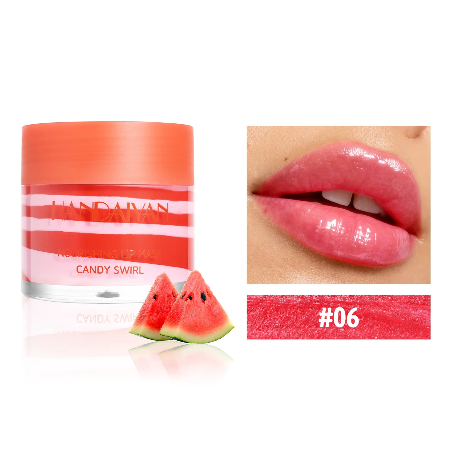 18g Strawberry Lip Balm Hydrating Lip Mask for Night Sleep Fades Lip Lines Plumps & Moisturizes Fruit-Infused Nude Lip Primer