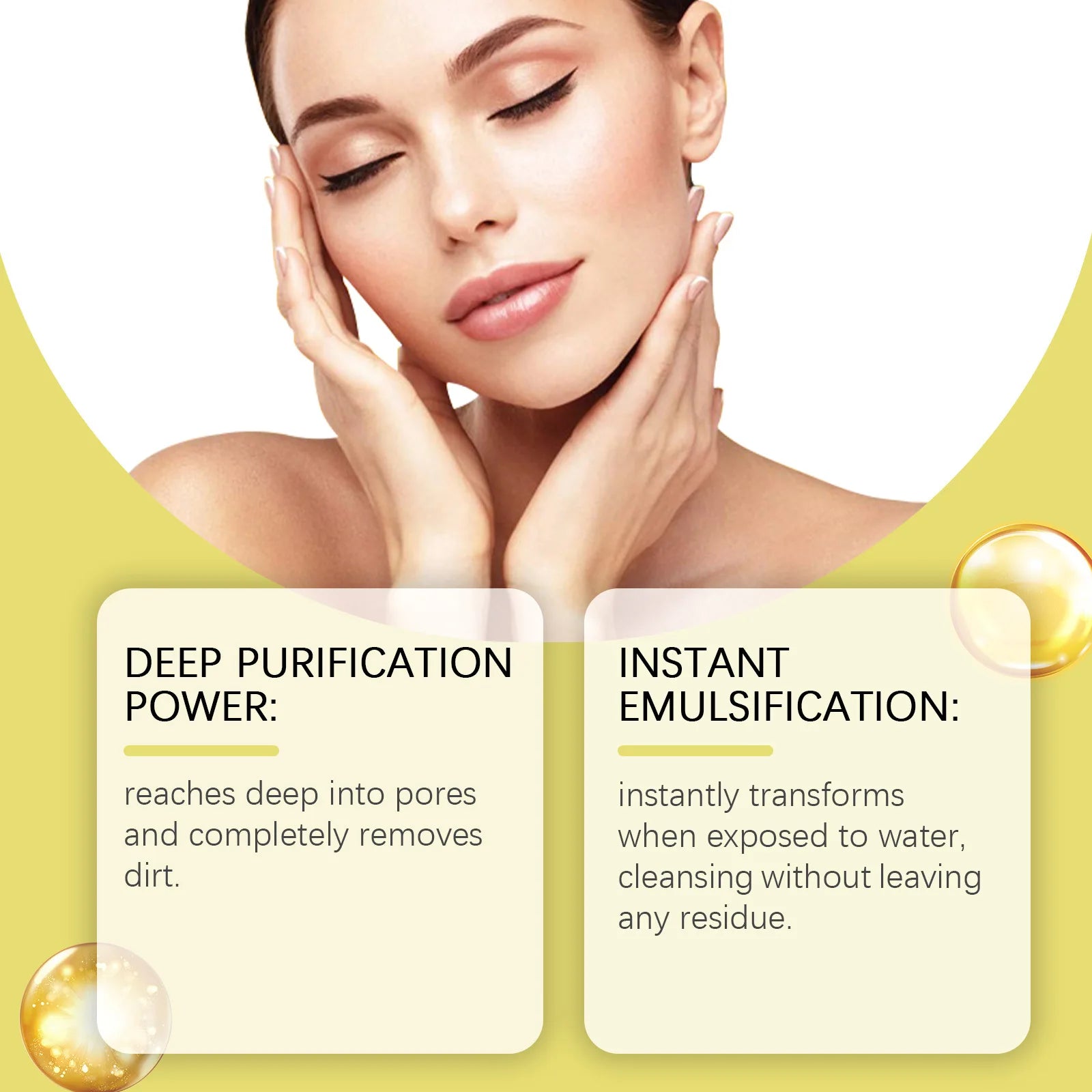 Makeup Remover Oil Instant Makeup Removal Refreshing Non Irritating Clear Cleaning Improve Sensitive Skin Facial Cleanser Oil