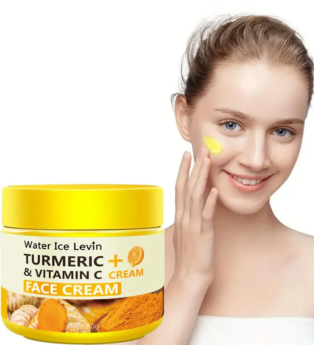 Turmeric Vitamin C Anti-Aging Cream Moisturizing Anti-Wrinkle Collagen Hyaluronic Acid Cream Skin Care Cosmetics 50g - BlissFully
