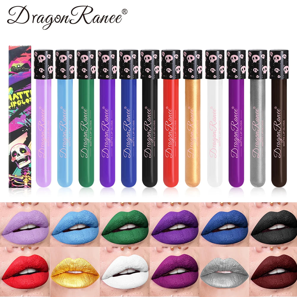 Colorful Lip Gloss Lip Glaze Tube Lip Glaze Lip Makeup Easy to Apply Waterproof Matte Lip Gloss Party Lip Makeup Lip Gloss Not Easy to Fade Lip Gloss