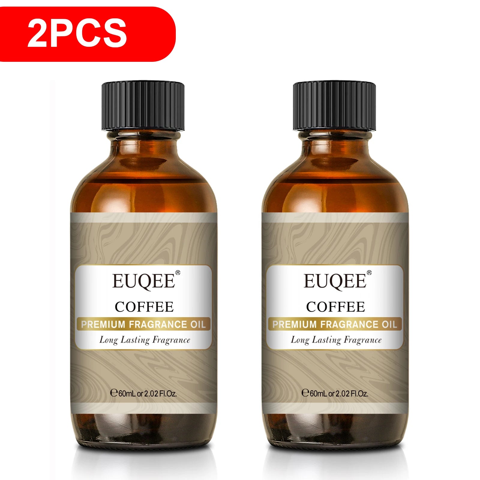 EUQEE 60ml Men's Fragrance Oils with Glass Dropper Leather Dragons Blood Forest Pine Chocolate Aroma Oils For Car Diffusion