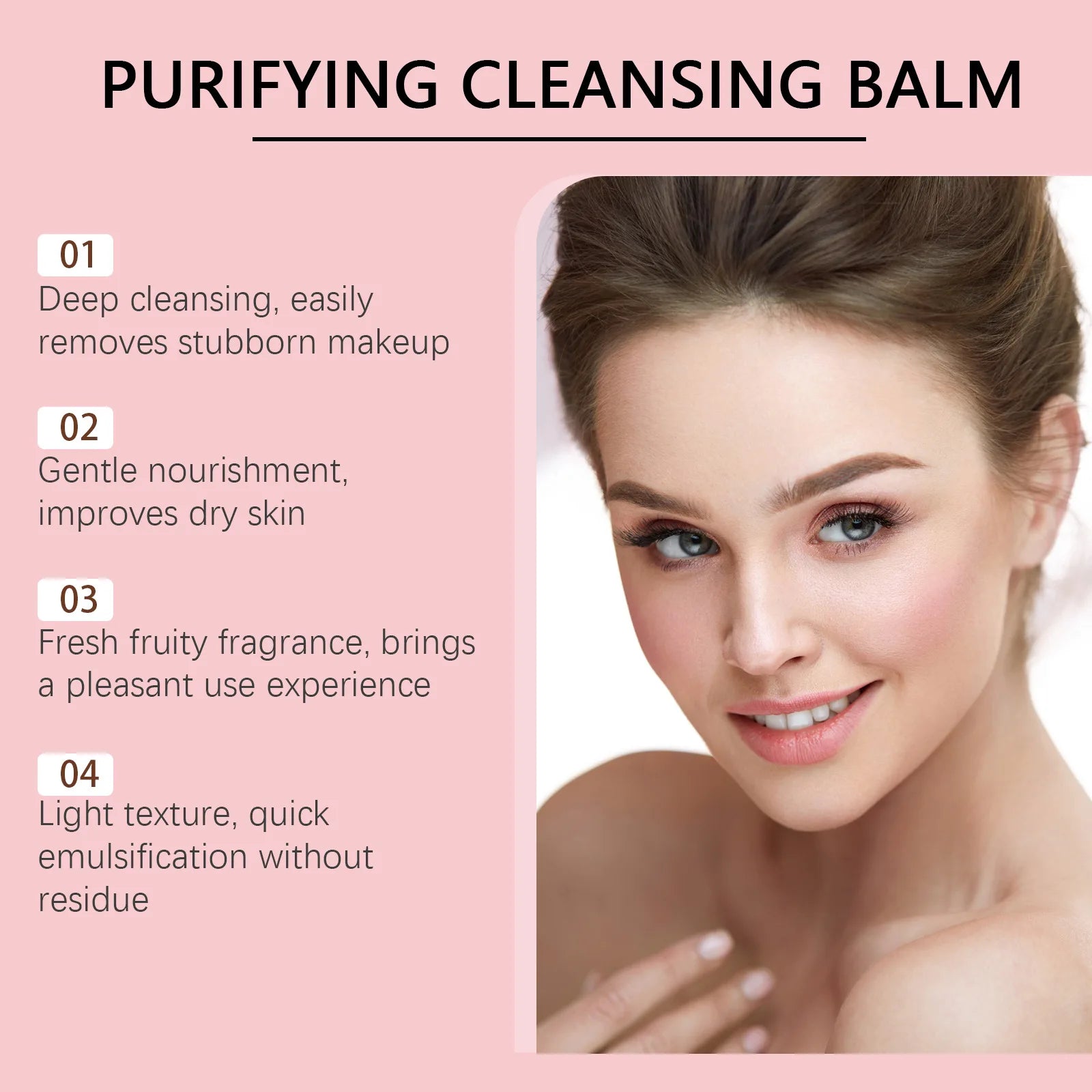 Clean Makeup Remover Cream Strawberry Dissolve Makeup Remove Dirt Blackhead Purify Pore Moisturize Nourish Makeup Remover Cream