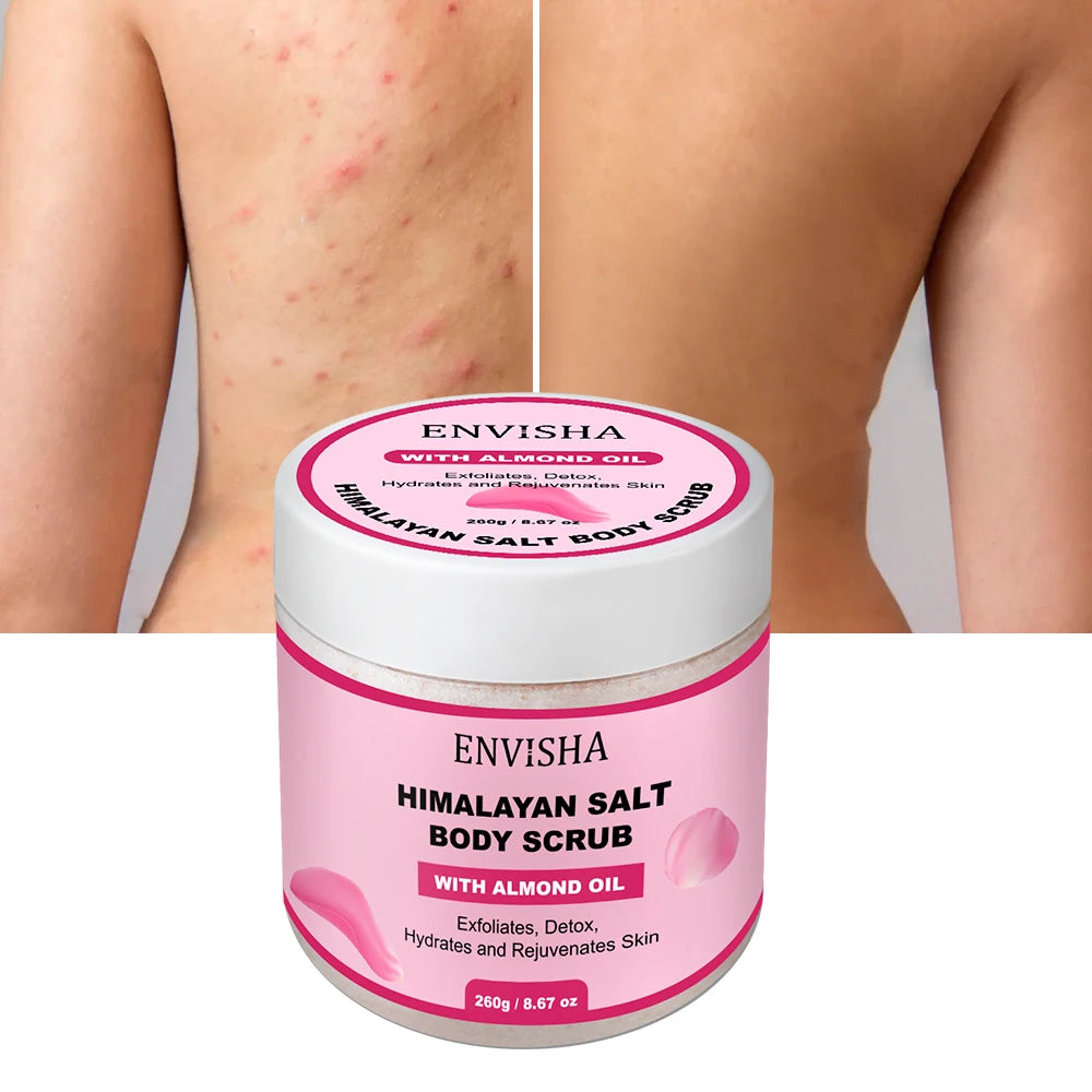 ENVISHA Beauty Health Rose Body Massage Bath Salt Scrub Exfoliating Moisturizing Nourish Soften Whitening Skin Care Shrink Pores