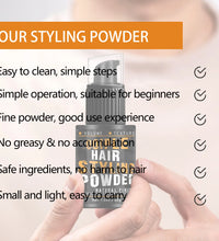 GOIPLE Hair Styling Powder Increase Volume Capturing Modeling Hairstyles Long-Lasting Texture Powders Spray Unisex - BlissFully