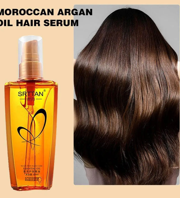 Moroccan Argan Oil Hair Serum Lightweight Hair Oil Mist For Split Ends, Frizzy Hair And Flyaways, Hair Oil Repair- Gloss Shine