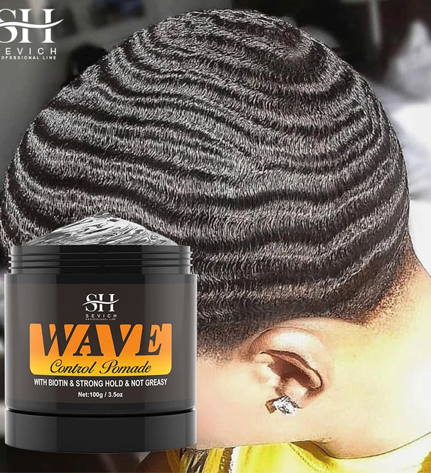 Anti-Hair Loss Pomade Hair Styling Nourishing Wax For Curly Black man Strong Hold 360 Waves Layered Style Edge Control Hair Gel