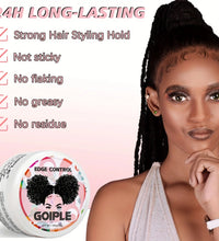 GOIPLE 30G Edge Control for 4C Curls Hair Styling Cream Tames Broken and Fix Bang Pomade Mini Small Hair Gel - BlissFully