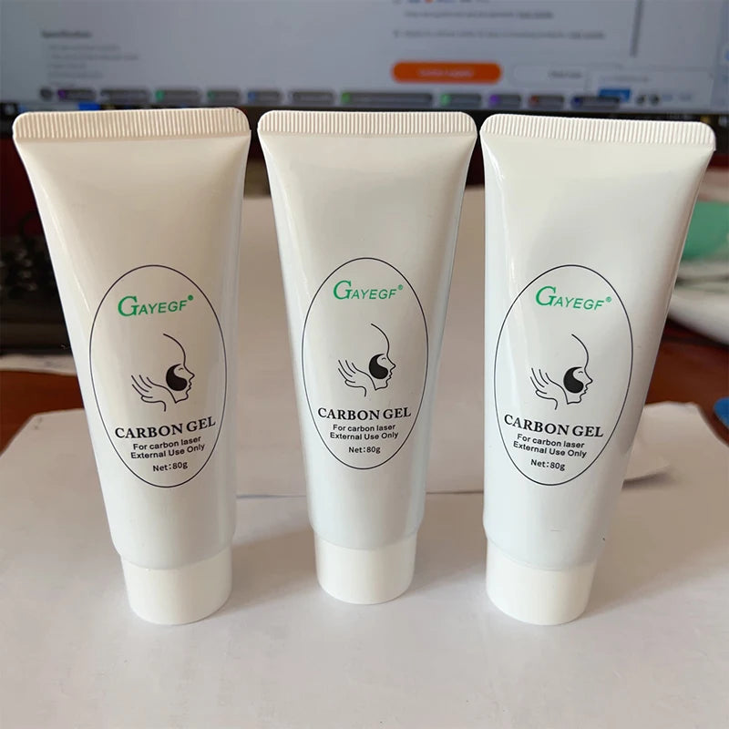 2/5Pcs Black Gel Mask For ND YAG Laser Skin Peeling Carbon Cream Whitening Facial Rejuvenation Moisturizing Peel Deep Cleaning