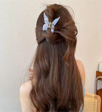 Super Fairy Three-Dimensional Butterfly Half-Tied Hair Back Of The Head Acetate Clip Hair Accessories For Women - BlissFully