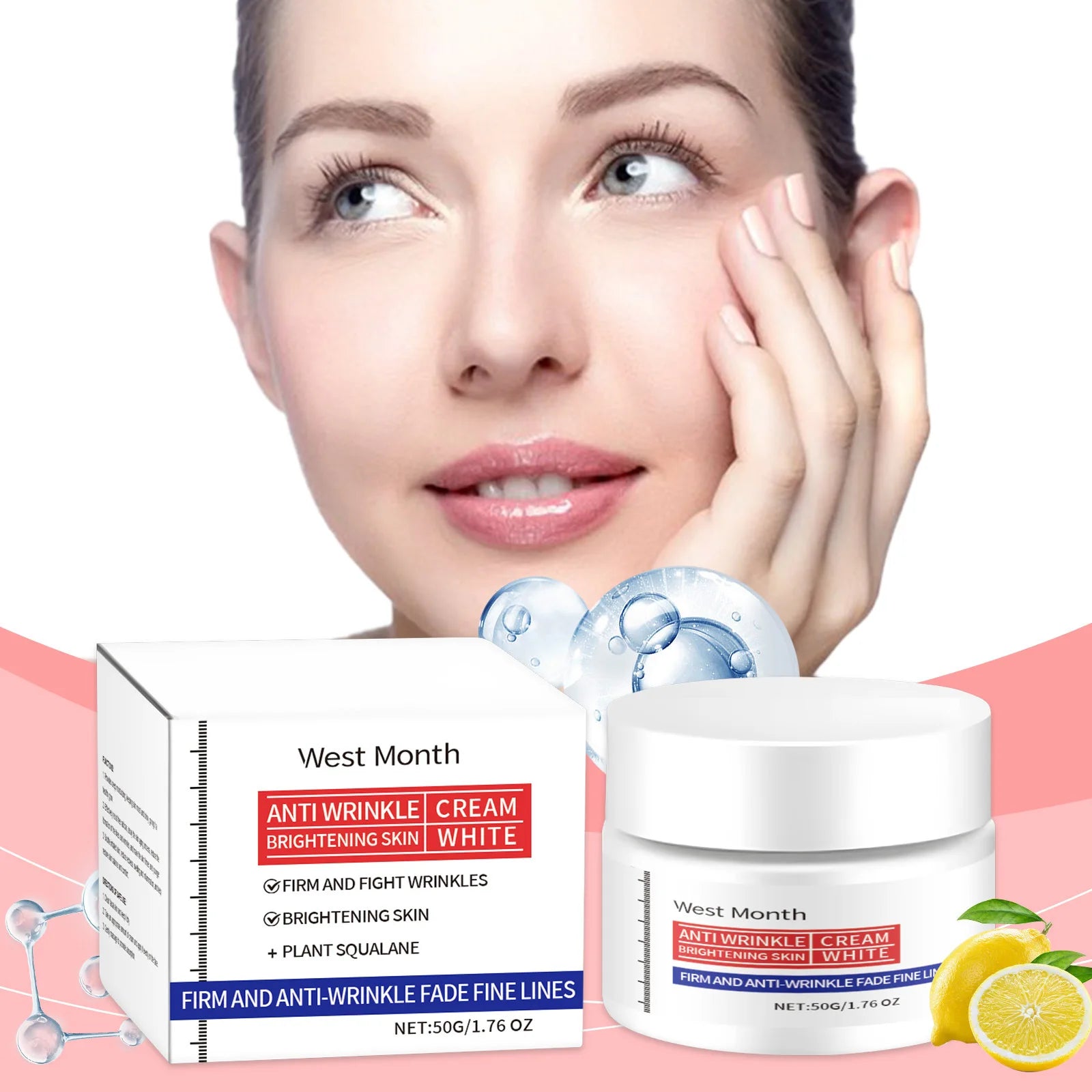 Brightening Face Cream Fade Blemish Glowing Moisturizing Firming Lightening Dark Rejuvenating Hydrating Korean Skin Care Product