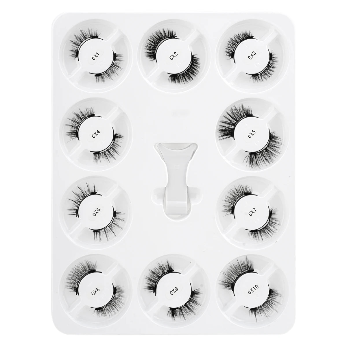 10 Pairs 3D Magnetic False Eyelashes Tweezer Set Reusable False Eyelashes Set Natural Mink False Lash Eyelash Makeup Tool