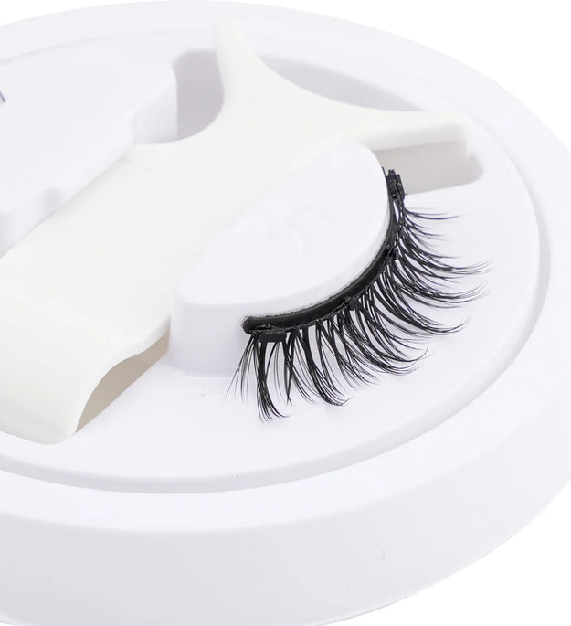 Hot 1 Pair Magnetic Eyelashes Handmade Fluffy Faux Mink Lashes Reusable Natural False Eyelashes and Magnetic Tweezers Set Makeup
