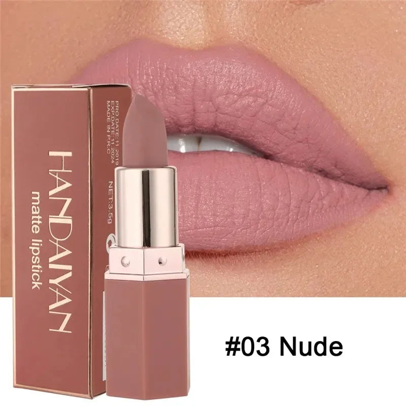 Matte Velvet Lipstick Waterproof Lasting Purple Tint Lip Gloss Non Stick Cup Moisturize Lipstick Not Fading Luxury Lips Makeup