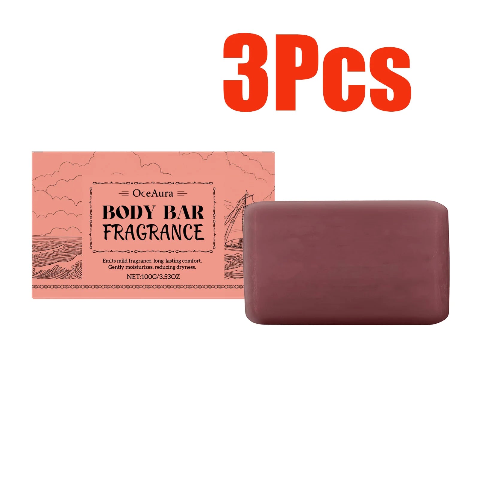 Sandalwood Scented Body Bar Moisturizing Gentle Cleansing Soap for Bath Shower Long-Lasting Fragrance Handmade Natural Skin Care