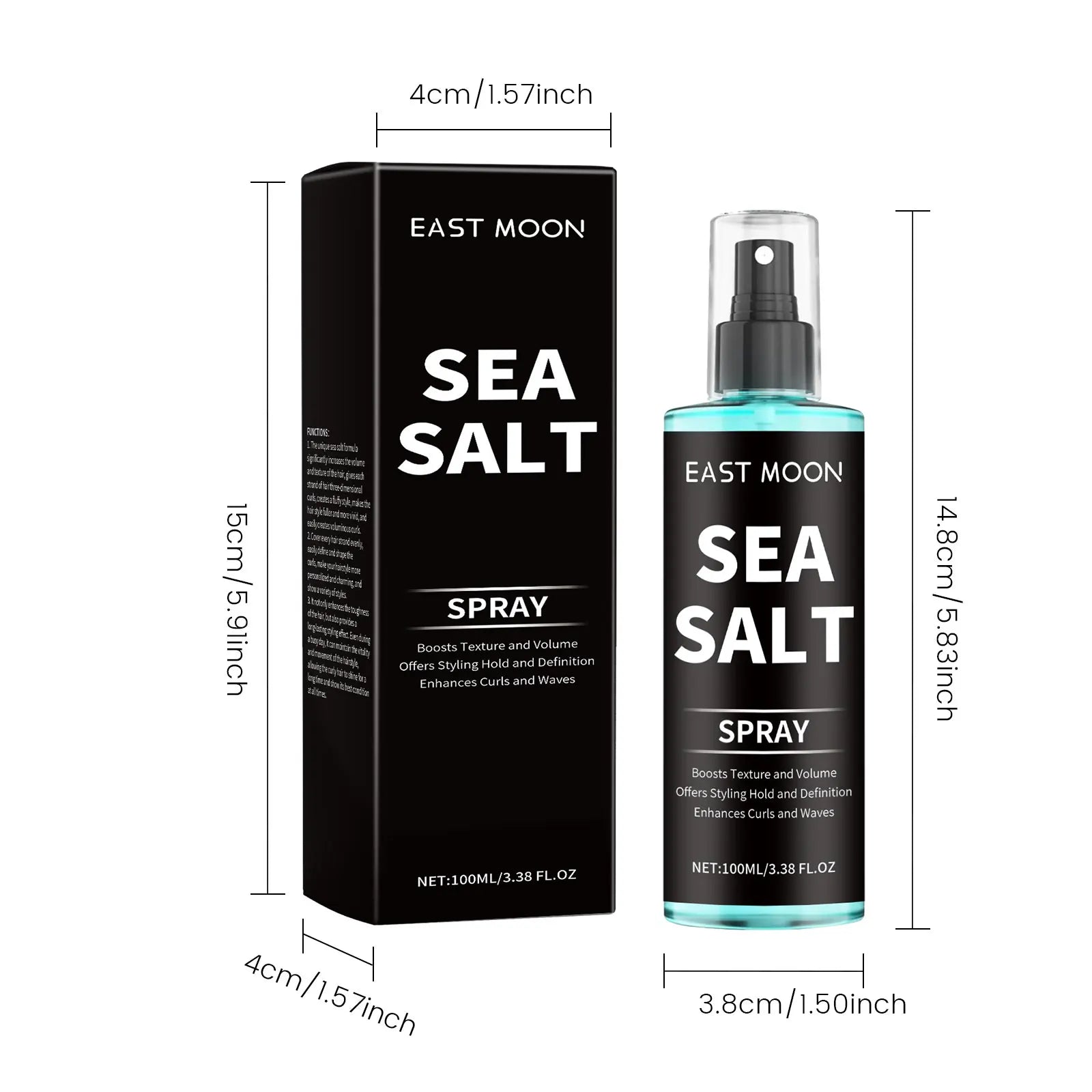 Sea Salt Hair Styling Spray Lazy Curl Defining Improving Thicken Strong Hold Non Greasy Fluffy Natural Wave Hair Nourishing Oil