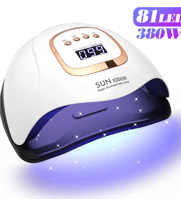 UV LED Nail Lamp 380W Nail Curing Lamps For Home Salon Powerful LED Drying Lamps For All Gel Polish Professional Nail Equipment