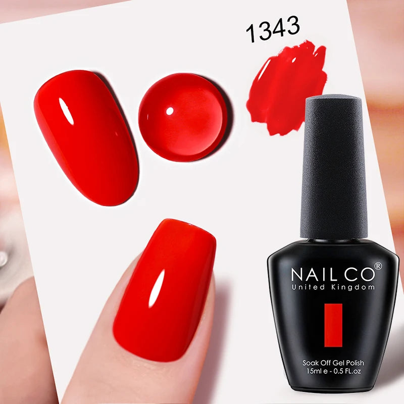 NAILCO 15ml Hema/TPO Free UV Gel Nail Polish Nail Art Manicure Nail Professionals Base Top Varnish Semi Permanent Vernis Nail