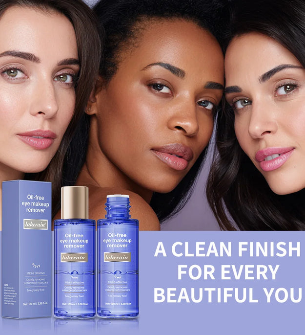 Lakerain 100ml Gentle Makeup Remover Gently Effectively Cleans Removes Waterproof Mascara Pigmented Eyeshadow Brow Pomade