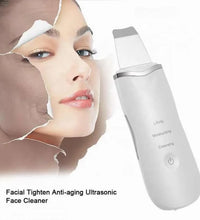 Ultrasonic Skin Scrubber Scrubber Deep Vibrate Facial Cleaner Shovel Face Scrubber Peeling Black Head Remover Facial Massager - BlissFully