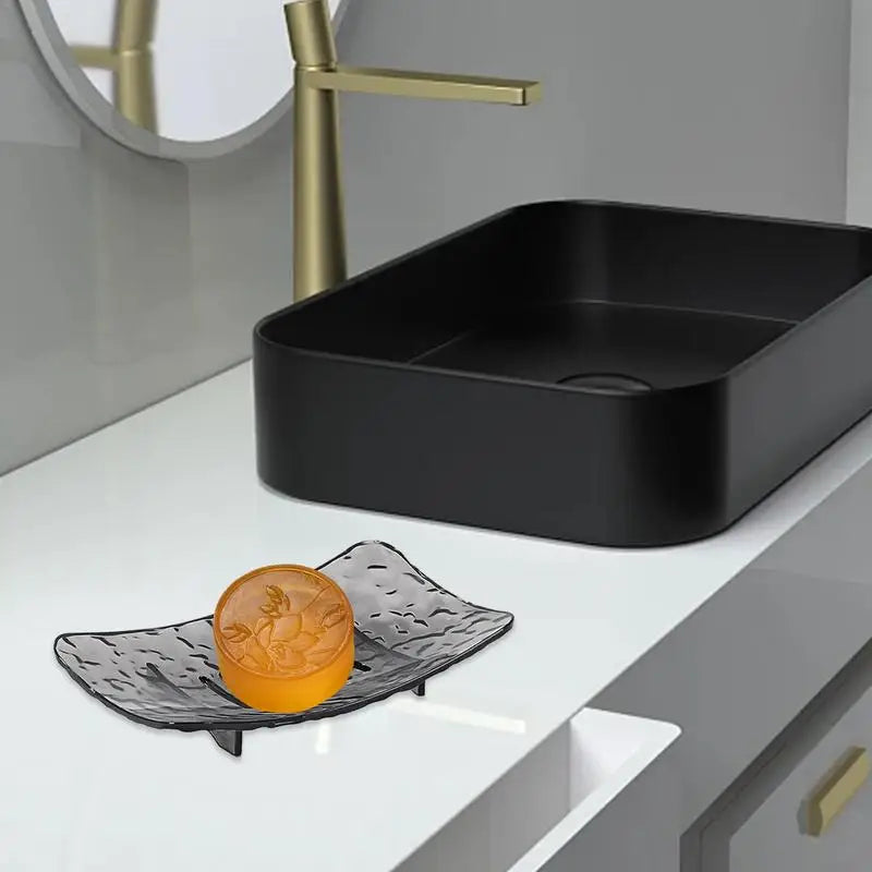 Soap Holder Drain Hole Design Non-slip Base Soap Dish Soap Tray Suitable for Home Travel Gym Bathroom Decoration